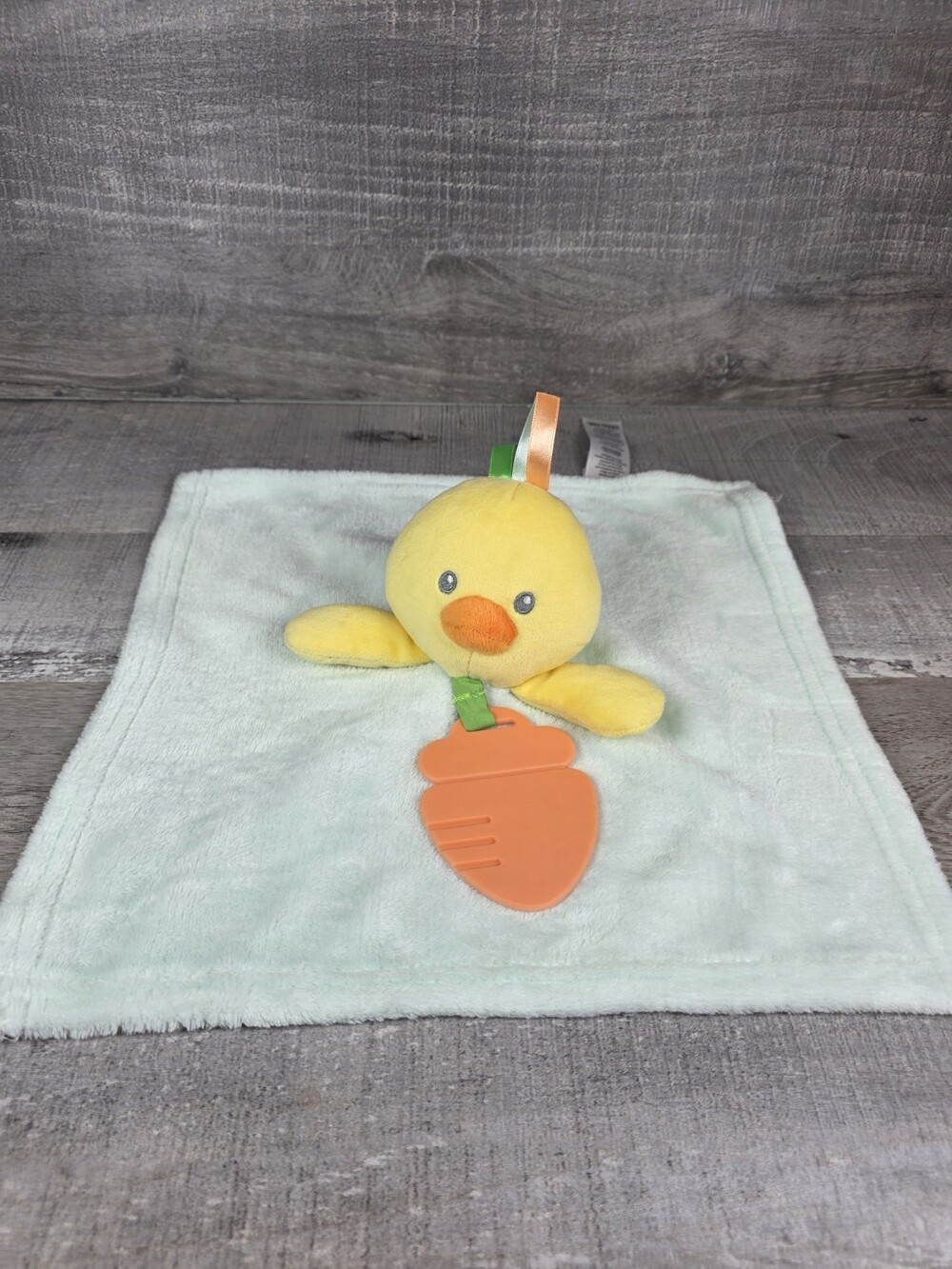 Little Me Soft Baby Lovey Security Blanket Duck Soft Carrot Teether b166